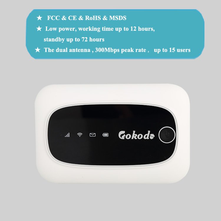 GOKODO M7-24 Unlocked 3g router modem 3g 4g lte mobile Mi-Fi 150mbps 2100mAh with App management